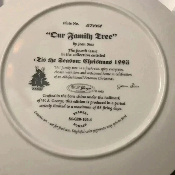 Our family‎ tree collectors plate 1993 - Picture 4 of 5